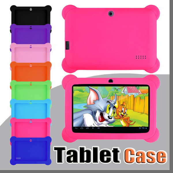 anti dust kids child soft silicone rubber gel case cover for 7" 7 inch q88 q8 a33 a23 android tablet pc mid ing