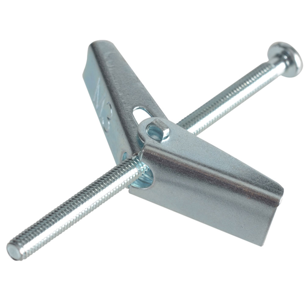 Plasterboard Spring Toggle - Zinc Plated M3 x 50mm (Pack 8)