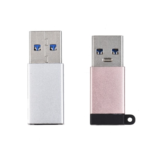 Aluminum Alloy USB 3.0 Male to Type-C USB-C Female Sync Data Converter Charging Adapter for Xiaomi Huawei Data Cable