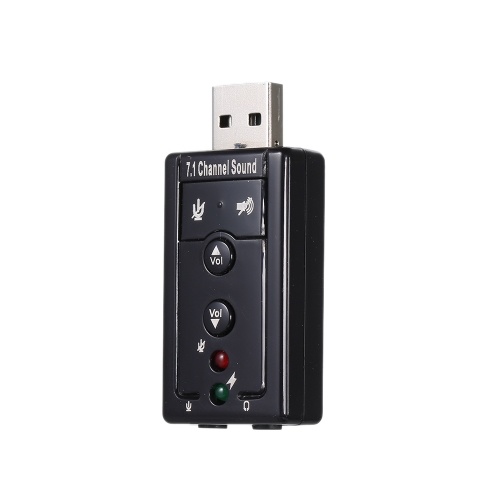 7.1 Tarjeta de sonido USB externa Adaptador de USB a audio para computadora portátil