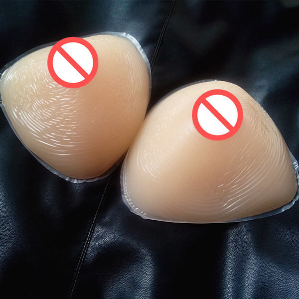 triangle shape silicone breast form artificial fake boobs different sz adhesive realistic nipple crossdresser shemale user