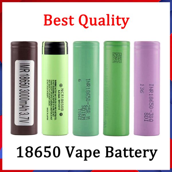 Good Quality 18650 Battery HG2 30Q VTC6 3000mAh NCR 3400mah 25R 2500mAh E Cig Mod Rechargeable Li-ion Cell