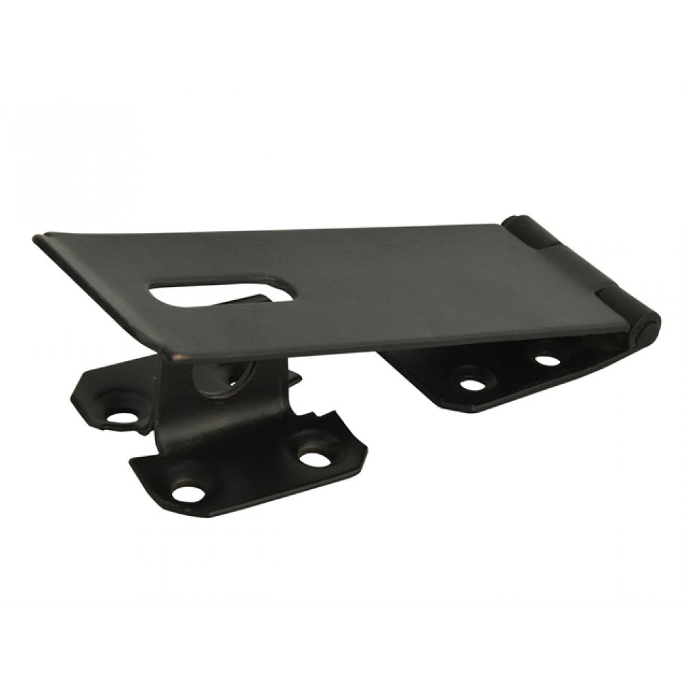 Forge Hasp  Staple - Security Black Powder Coated 114mm