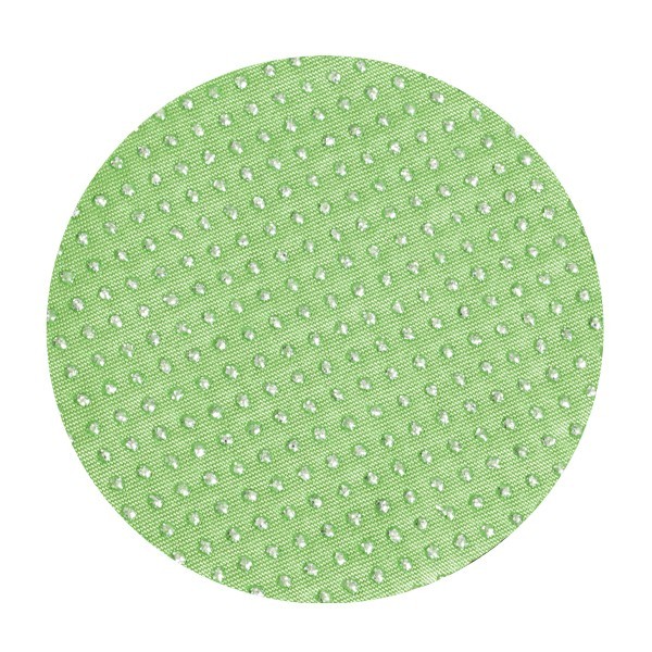 Satin-Kreise, Ø8cm, 50 Stück, Glitzer-Perlen, grün