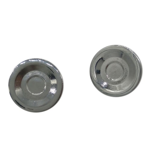 2Pcs Zinc Alloy Silver Plated Metal 608 Bearing Button Cover Cap for Fidget Finger Hand Spinner Toy Focus