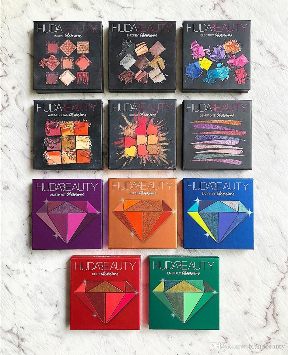 Hot Makeup Brand Huda Beauty Palette 9 color mini eyeshadow palette 5 Style star colors Eyeshadow DHL shipping+Gift