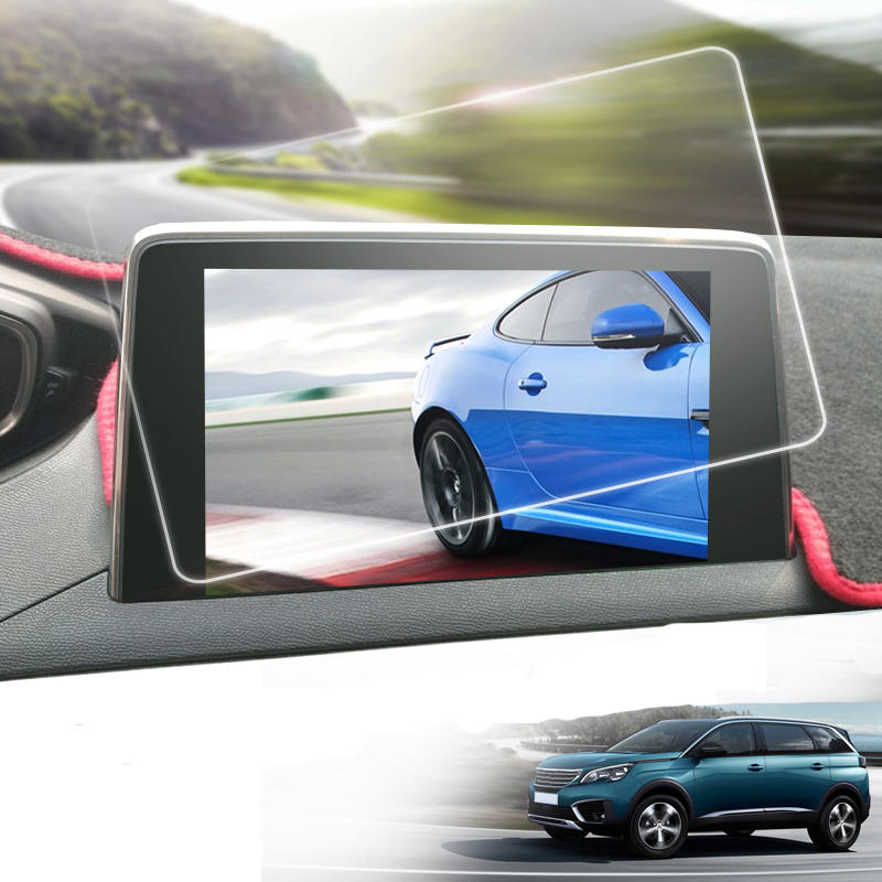 8 Inch Car GPS Navigation Screen Steel Protective Film For Peugeot 3008 4008 5008 2017 2018