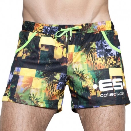 ES Collection Palm Glitch Short - Green S