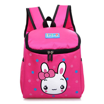Children Nylon School Bags Rabbit Lunch Bag Backpack for Kindergarten Kids