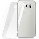 Capinha Para Samsung Galaxy Samsung Galaxy Capinhas Transparente Capa traseira Côr Sólida TPU para S7 edge / S7 / S6 edge plus