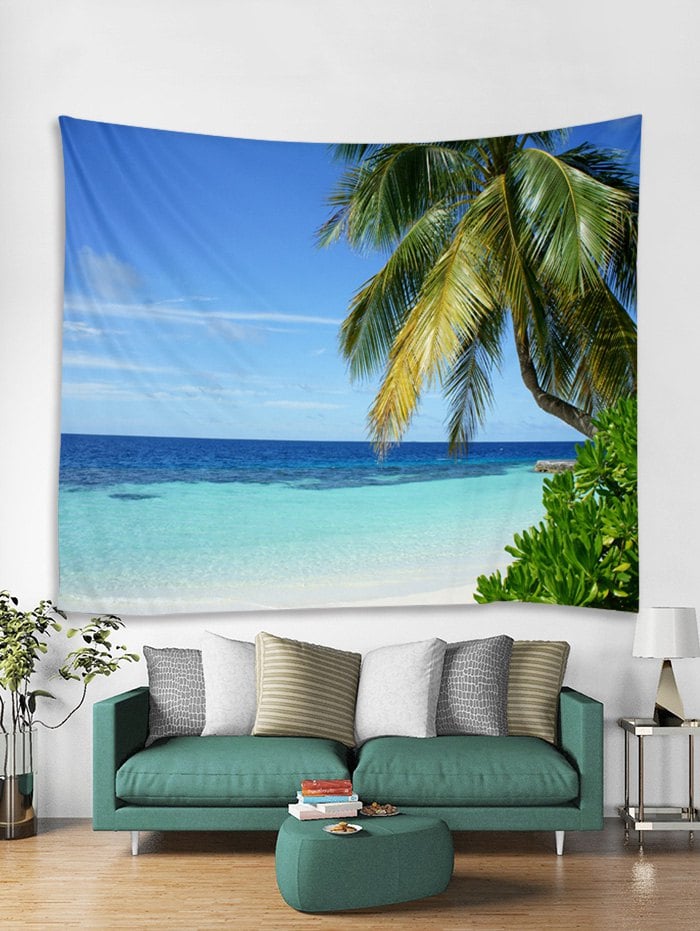 Sea Coconut Tree Tapestry Art Decoration