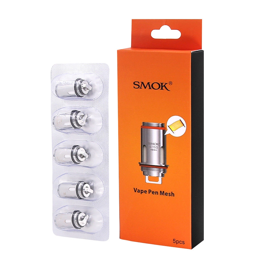 SMOK Vape Pen 22 Mesh New Replacement Coils 0.15ohm - 5 Pack