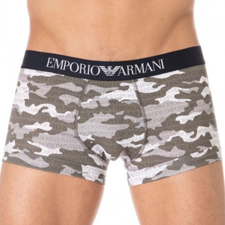 Emporio Armani Camouflage Boxer - Charcoal M