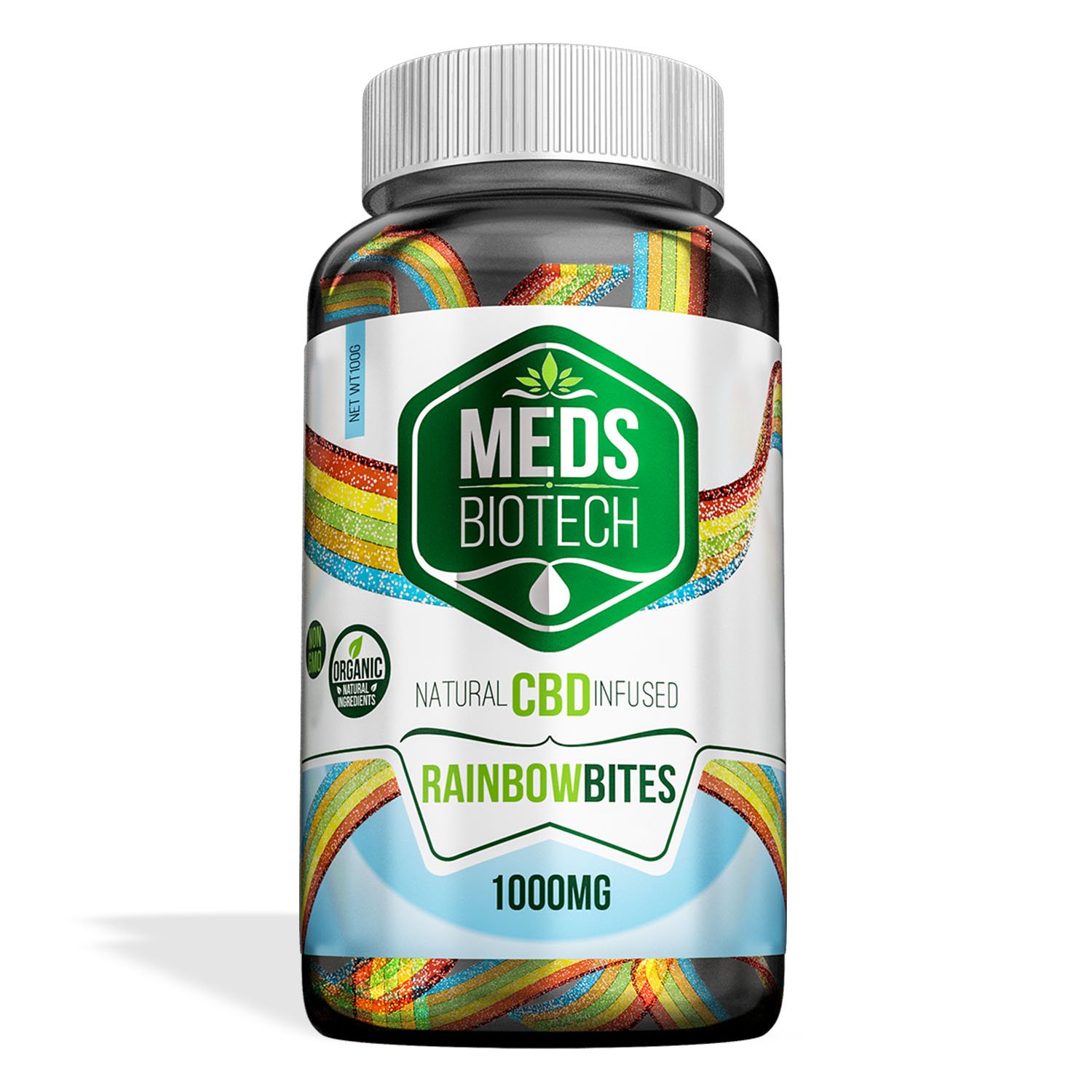 Meds Biotech Gummies - CBD Infused Rainbow Bites - 400mg