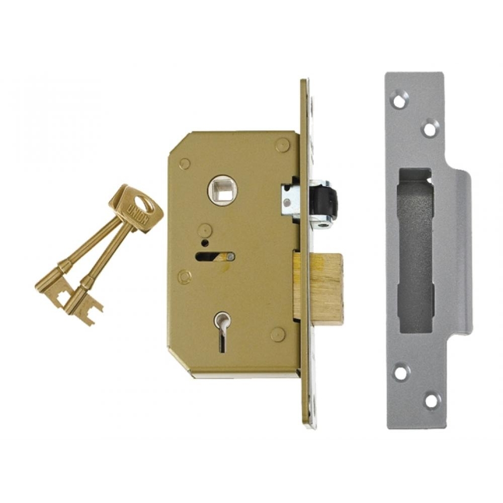 Union Locks 3K75 C Seriec 5 Lever Sashlock 67mm Brass