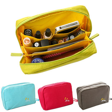 Multi-functional Canvas Cosmetic Bag