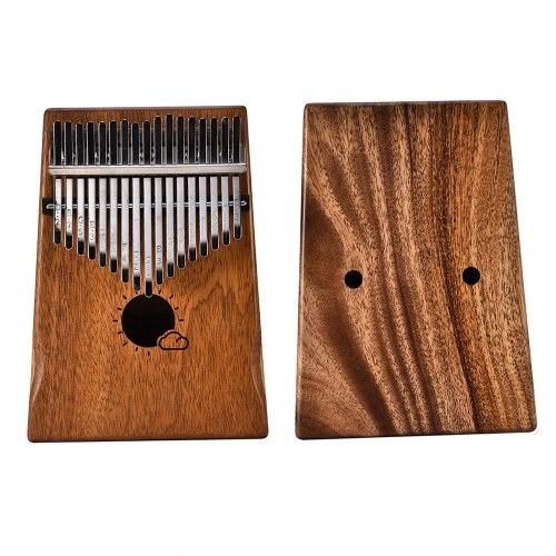 Muspor 17 Key Kalimba Mbira afrikanischen Mahagoni Daumen Piano Finger Musikinstrument mit Tasche