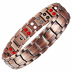 Copper Bracelet for Men 4 Elements Magnetic Bracelets Pain Relief for Arthritis Elegant 99.99% Solid Copper Jewelry with Magnets Lightinthebox