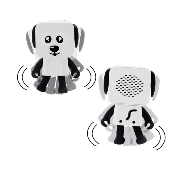 2018 mini super cut smart dancing robot dog bluetooth speaker multi portable bluetooth speakers new years christmas gift for child kids 50pc