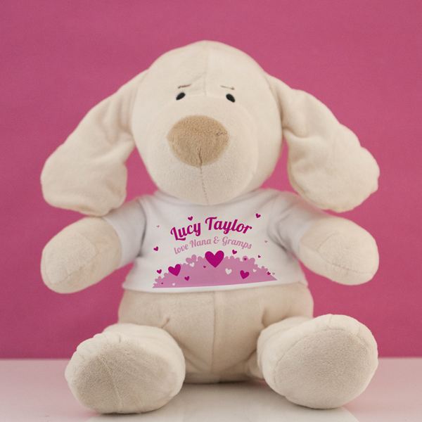 Personalised My First Puppy Soft Toy - Baby Girl