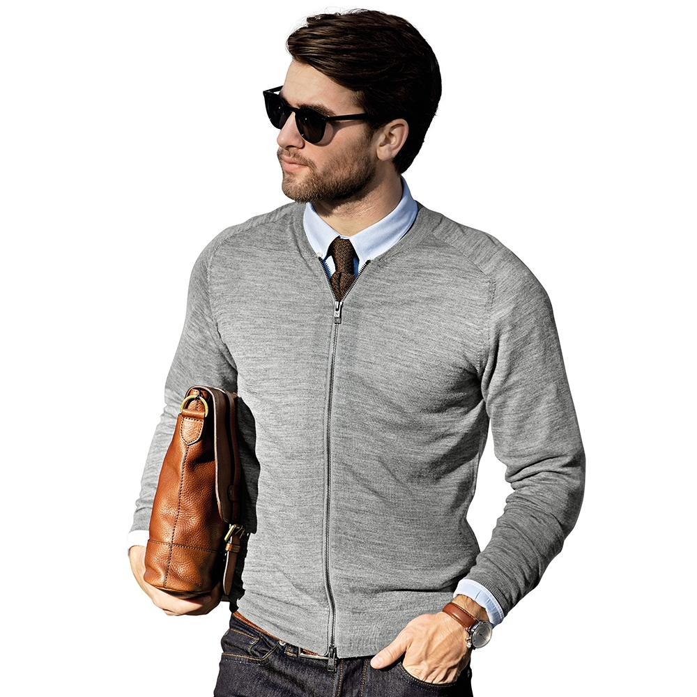 Nimbus Mens Phoenix Merino Blend Knitted Bomber Jacket 4XL - Chest 50'