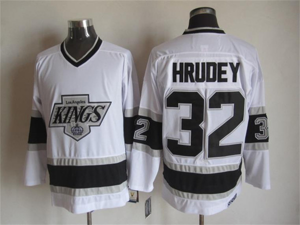los angeles kings jersey 32 kelly hrudey vintage ccm authentic stitched ice hockey jerseys mix order