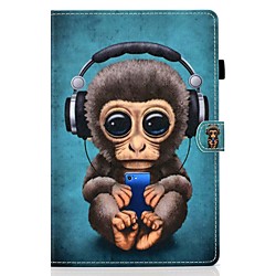 Coque Pour Apple iPad Air / iPad 4/3/2 / iPad (2018) Porte Carte / Avec Support / Motif Coque Intégrale Animal faux cuir / TPU miniinthebox
