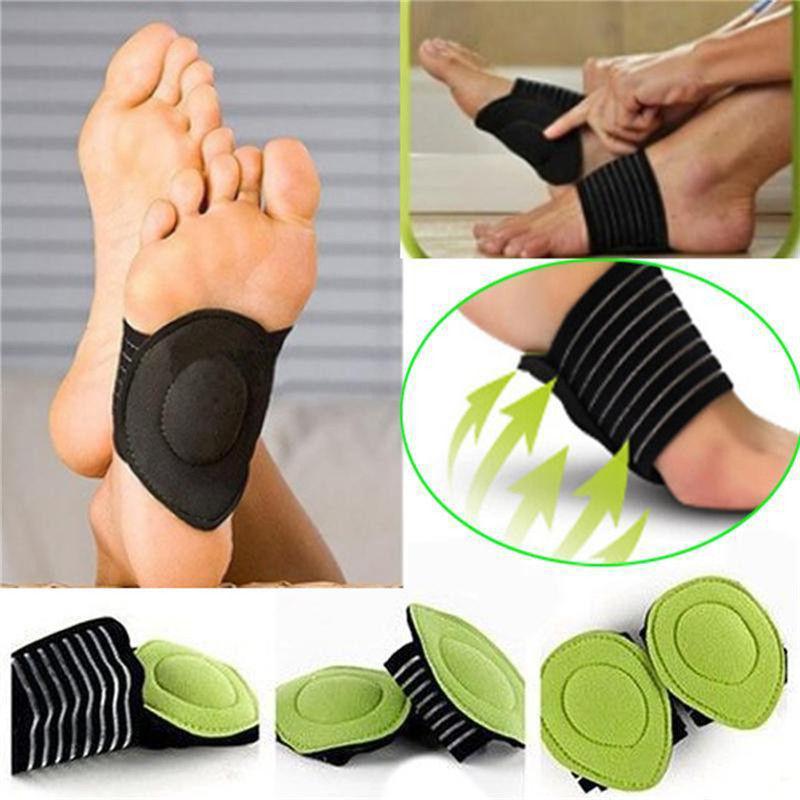 Strutz Cushioned Arch Foot Heel Support Decrease Plantar Fasciitis Pain Relief Insole Pads Shock Absorber Foot Treatment AAA435