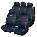 9 piezas Set Car Seat Covers Negro y Blanco Delantero Trasero Racing Style Proctor Set-L Fit universal