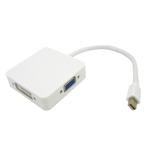 Hot-selling 1080p Mini Display Port Thunderbolt to DVI VGA HD Male to Female 3 in 1 Converter Adapter