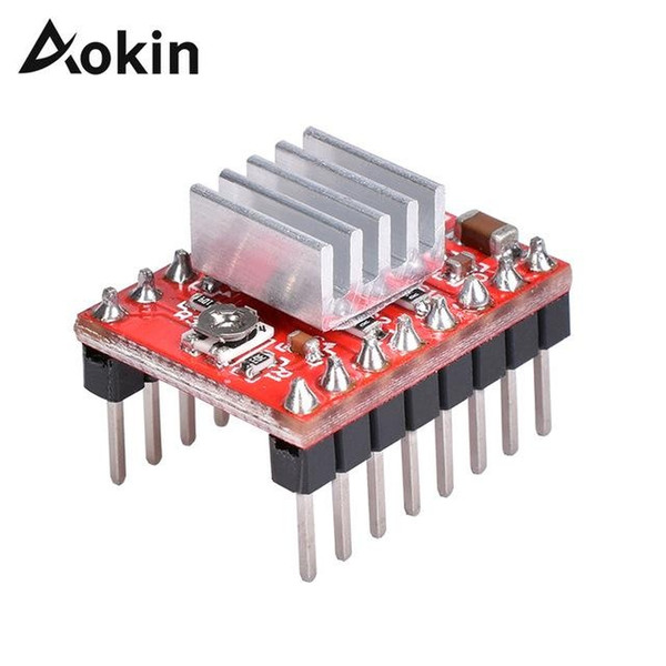 3d printer parts & accessories aokin a4988 driver module stepper motor driver with heatsink for reprap pololu 3d printer red green