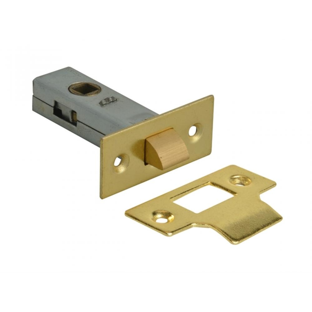 Forge Tubular Mortice Latch Brass Finish 76mm 3in