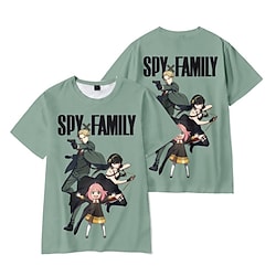 Inspired by SPY×FAMILY Loid Forger Yor Forger Anya Forger Cosplay Costume T-shirt 100% Polyester Pattern Harajuku Graphic Kawaii T-shirt For Men's / Women's / Couple's miniinthebox