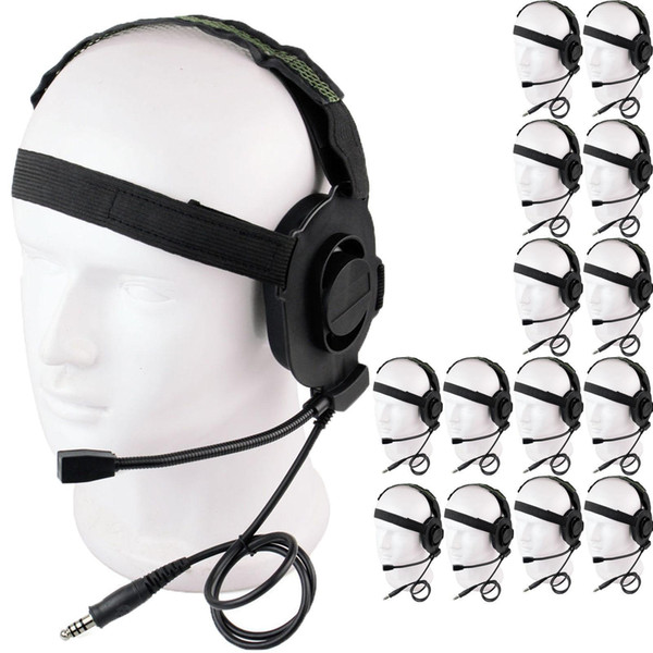 15x z tactical bowman elite ii headset green color z tactical hd-01 earpiece new
