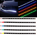 10pcs 12v 30cm 15led 3528 smd voiture étanche auto bande flexible lumières pour voiture auto vélo moto camion décoration éclairage