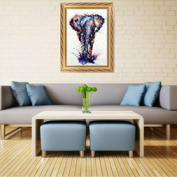 15D Diamond Elephant Painting