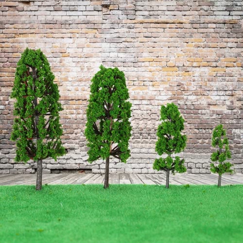20 Stück grün Pagodo Baum Modell Zug Layout Garten Landschaft Landschaft Wargame