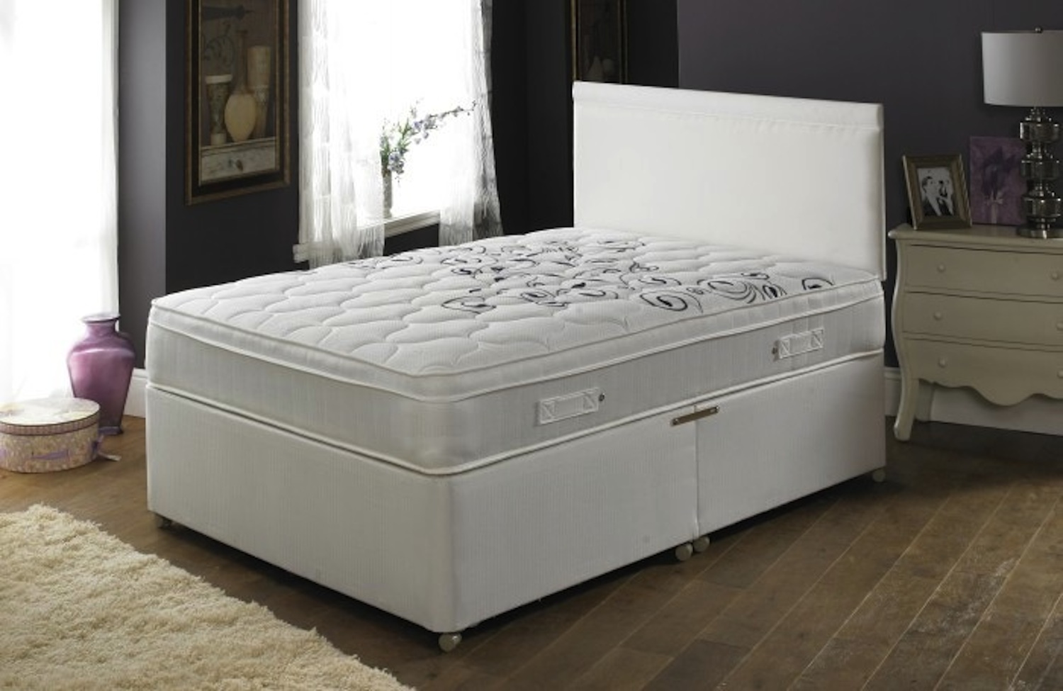 Joseph Crown Diadem Divan Bed-Super King Size-2 Drawers Either Side