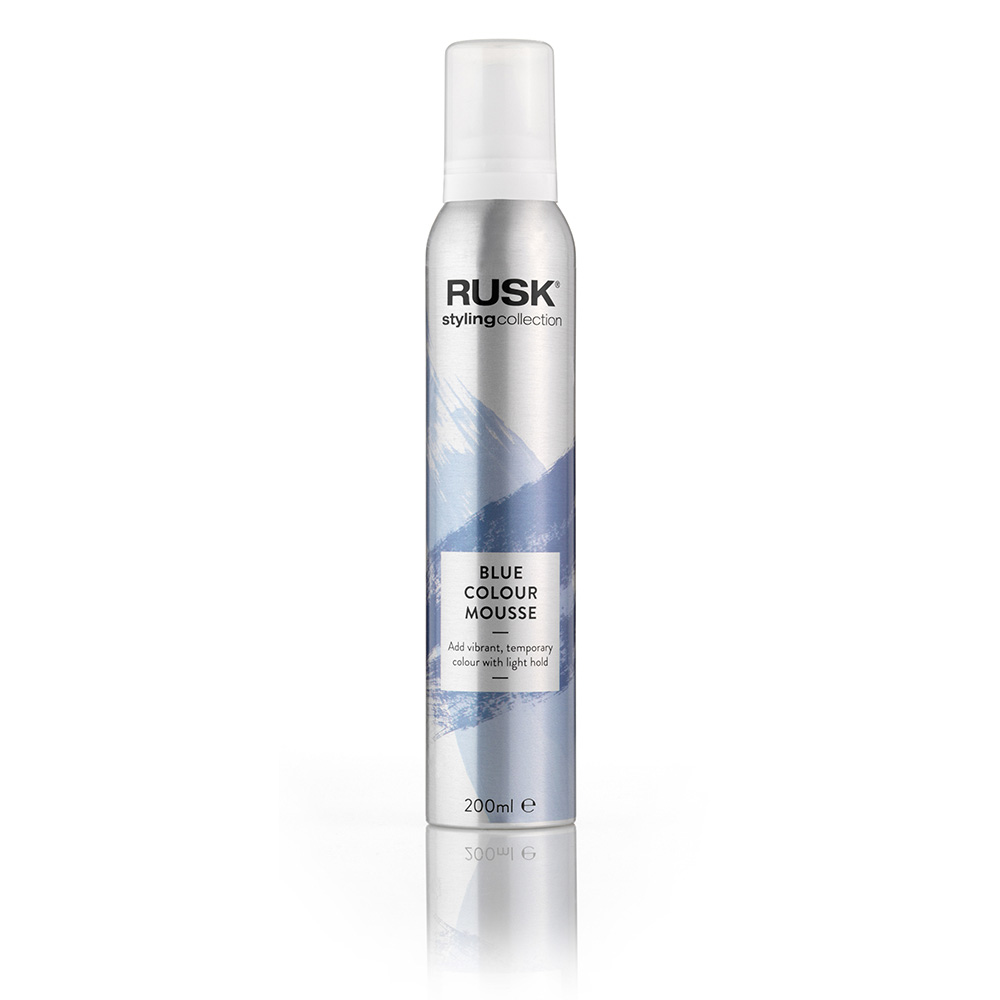 rusk styling collection colour mousse - blue 200ml