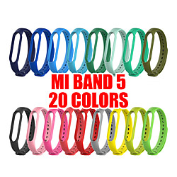 20 Farben Armband für Xiaomi Mi Band 5 Sport Armband Uhr Silikon Armband für Xiaomi Mi Band 5 Zubehör Miband 5 Bracele