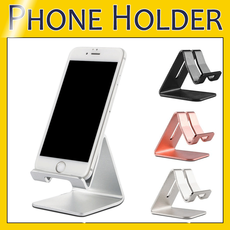 Mobile Phone Tablet Desk Holder Aluminum Metal Stand For iPhone iPad Mini Samsung Smartphone Tablets Laptop