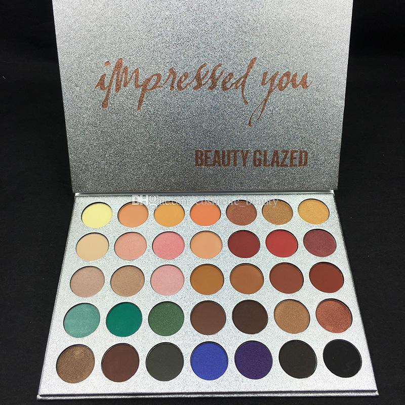 High Quality! New Makeup beauty glazed 35color Glitter Eyeshadow Palette Matte Eye Shadow DHL Free Shipping