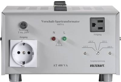 Voltcraft AT-400 NV Vorschalt-Transformator, Spannungswandler, 115/125/230/240 V/AC / 230/240/115/12 (AT 400VA)
