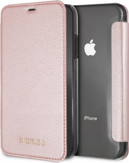 Guess Book Case Iridescent für Apple iPhone XR - rose gold (GUFLBKI61IGLTRG)