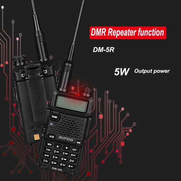 Baofeng Original 2000mAh High Capacity DM-5R Two way Radio Dual Band Walkie Talkie Baofeng DM5R