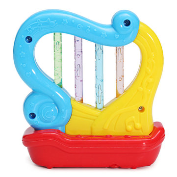 Plastic Baby Magic Music Harp Kids Story Music Instruments Children LED Toy