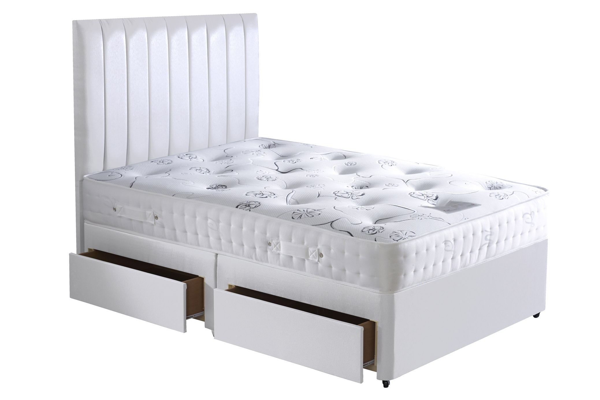 Joseph Utopia Blossom Divan Bed-Small Double-Large End Drawer