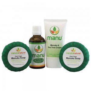 Manuka Naturals Combo para la Sarna - Jabon, Aceite y Crema de manuka