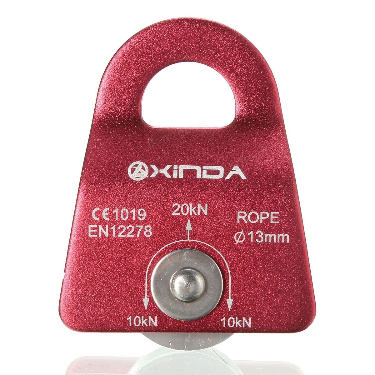 Xinda 20KN Bergsteigen Klettern Mobile Riemenscheibe Einseitig Für 13mm Seil Zahnrad Werkzeug