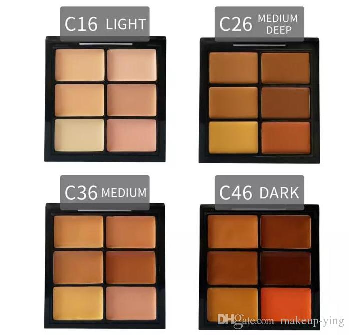 Hot Selling! New Makeup Face Pro And Correct Palette 6 Colors Concealer 4 different colors free shipping